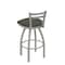 Holland Bar Stool Co 30" Low Back Swivel Bar Stool, Nickel Finish, Graph Chalice Seat 41130AN019 - alternate 3
